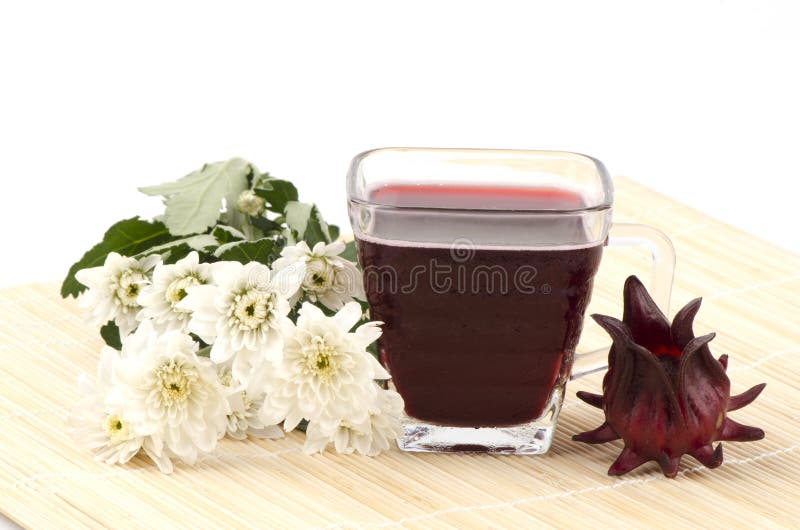 Jamaïca-Zuring, Rood Zuring, van Roselle en Rozelle-sap (Hibiscussabdariffa L.) royalty-vrije stock foto's Jamaïca-Zuring, Rood Zuring, van Roselle en Rozelle-sap (Hibiscussabdariffa L.) royalty-vrije stock foto's