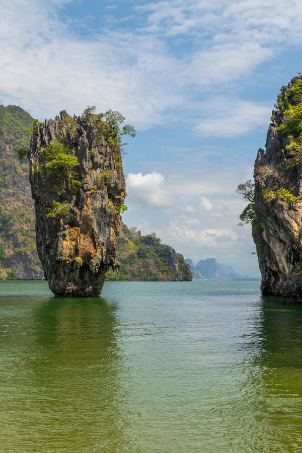 James Bond Island in Phang Nga Bay Thailand Stock Image - Image of