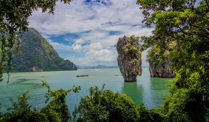 James Bond wyspa, Phang Nga zatoka Tajlandia obraz stock James Bond wyspa, Phang Nga zatoka Tajlandia obraz stock