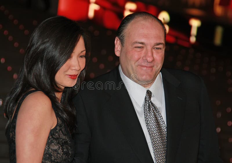 James Gandolfini and Deborah Lin at Vanity Fair Party for the 2008 Tribeca Film Festival