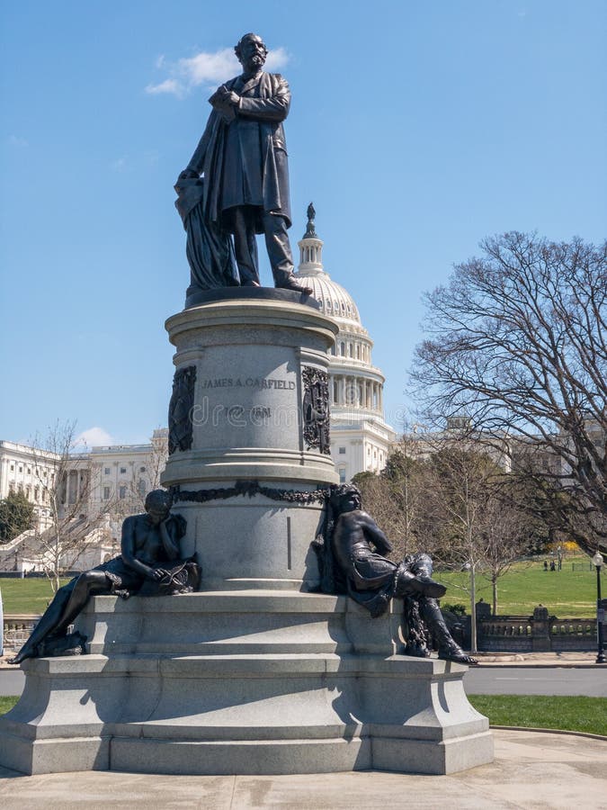 James Garfield - bâtiment de capitol des USA - Washington, C.C image libre de droits James Garfield - bâtiment de capitol des USA - Washington, C.C image libre de droits