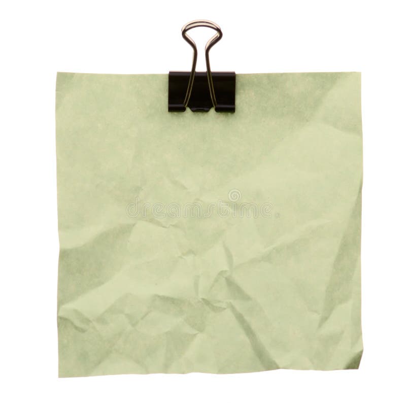 Jammed white note stock photos