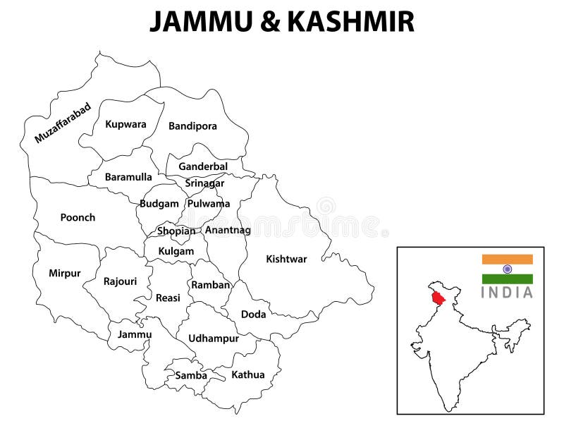 District Map Of Jammu And Kashmir
