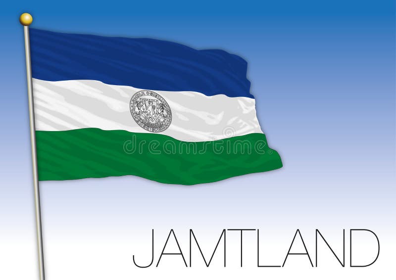 Micronation Flag Republic of Jamtland Swedish County 3X2FT 5X3FT 6X4FT 8X5FT 