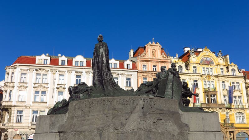 Prague, Czech Republic Jan Has Memorial Old Town Square