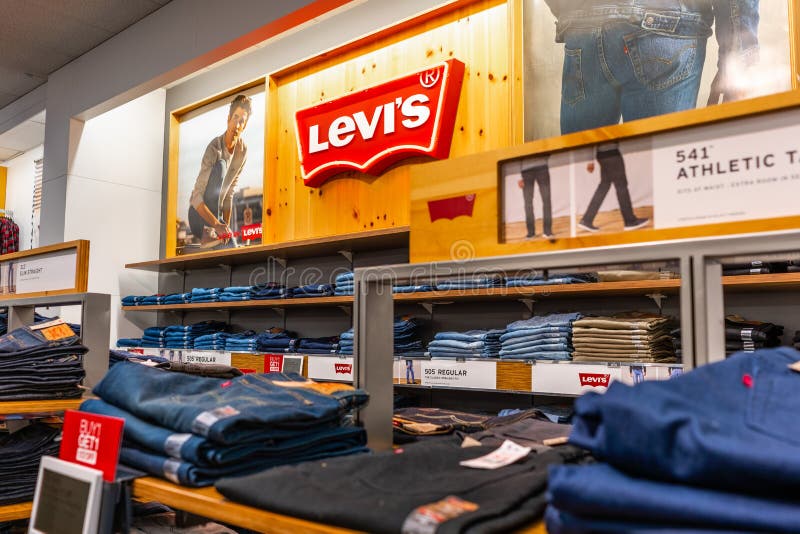 Jan 9, 2020 Mountain View / CA / USA - Levi`s Section, with Different Types  of Jeans on Display, Located in a Department Store Editorial Stock Photo -  Image of famous, casual: 169043928