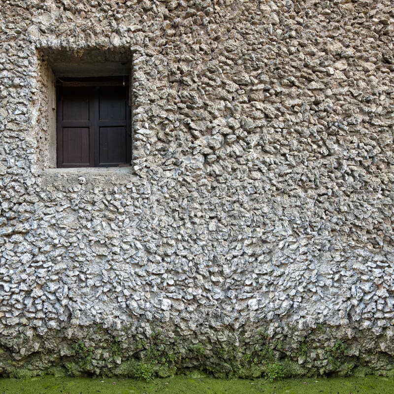 Foto De Stock Velho Muro De Pedra, Construído De Pedra Branca, Royalty-Free