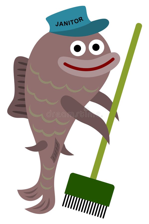 Janitor fish royalty free illustration Janitor fish royalty free illustration