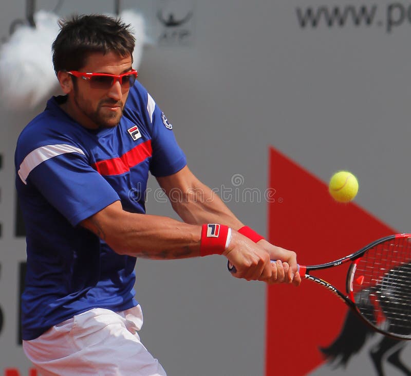 Janko Tipsarevic, tenis 2012 fotografía de archivo Janko Tipsarevic, tenis 2012 fotografía de archivo