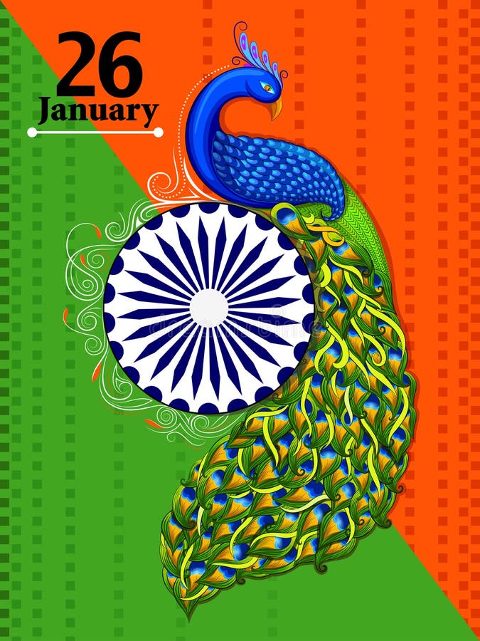 26. Januar glücklicher Tag der Republik von Indien-Hintergrund lizenzfreie abbildung 26. Januar glücklicher Tag der Republik von Indien-Hintergrund lizenzfreie abbildung