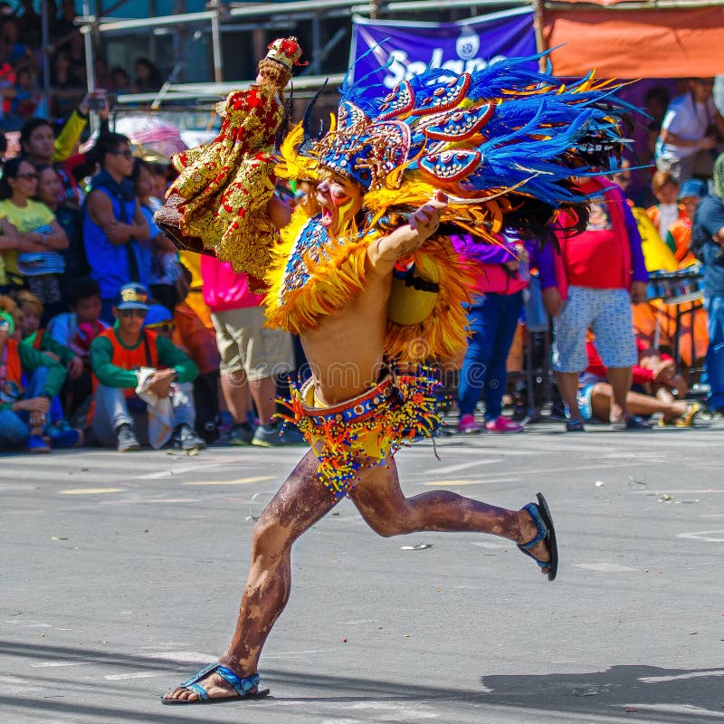 24. Januar 2016 Iloilo, Philippinen Festival Dinagyang Unid lizenzfreie stockfotografie 24. Januar 2016 Iloilo, Philippinen Festival Dinagyang Unid lizenzfreie stockfotografie