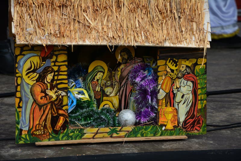 Scene with the Birth of Jesus Editorial Stock Photo - Image of december ...