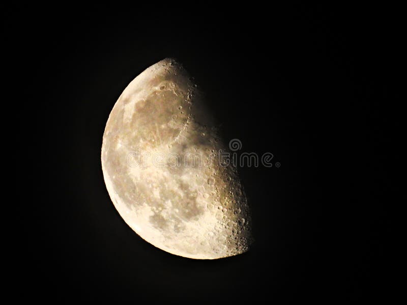 January 9, 2026 Waning Gibbous Moon Northern Sky stock image