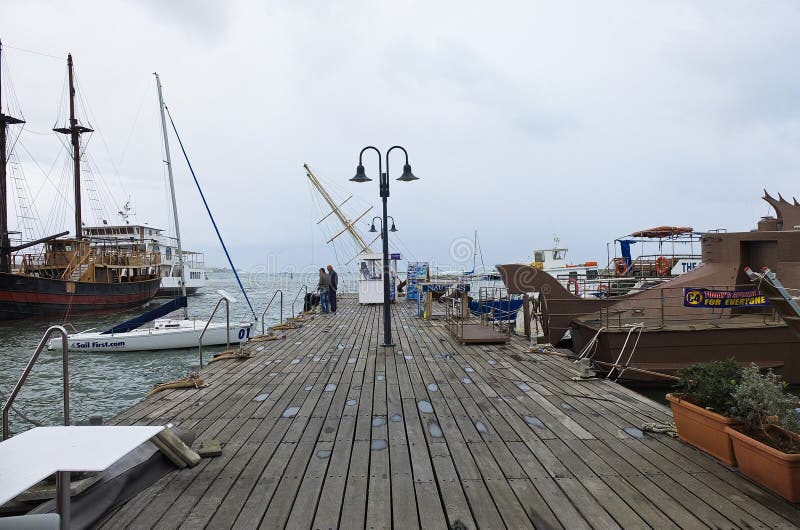 The port of paphos on a January day royalty free stock photo The port of paphos on a January day royalty free stock photo