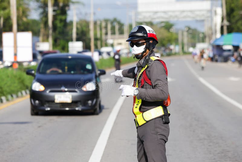 1 Pcs.THAILAND TRAFFIC POLICE MAN Traffic Cap HAT Police 