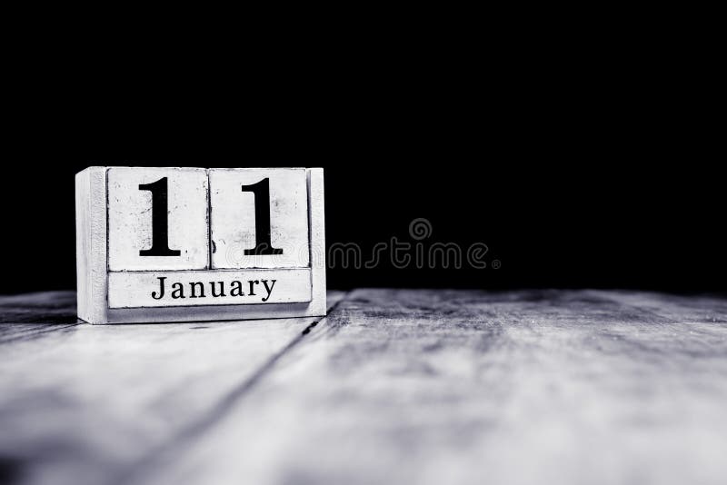 11, 11 Janvier Le 11 Janvier, Onzième De Janvier, Mois Civil Ou- Date Anniversaire Ou Anniversaire Photo stock - Image of jour, travail: 200108352