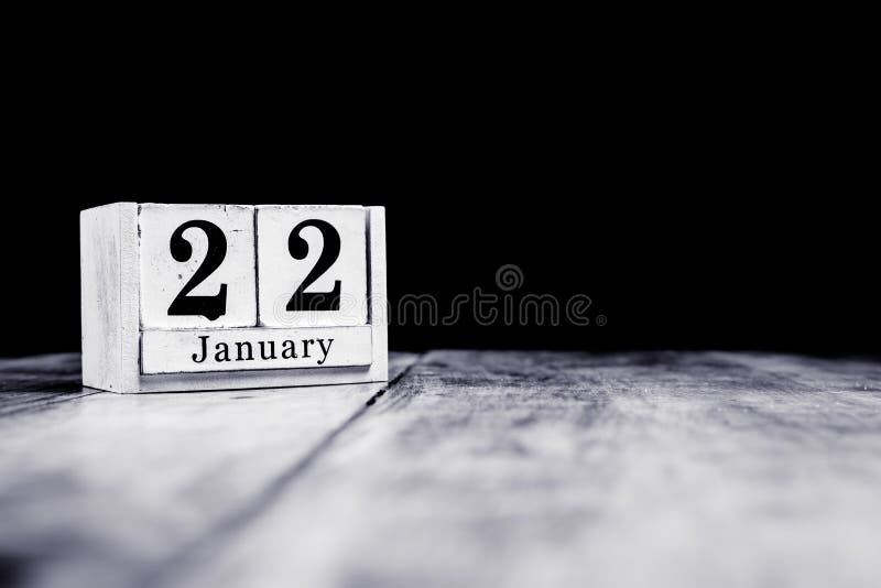 22 Janvier, 22 Janvier, 22 Janvier, Mois Civil - Date, Anniversaire Ou  Anniversaire Photo stock - Image du neuf, mois: 163669510