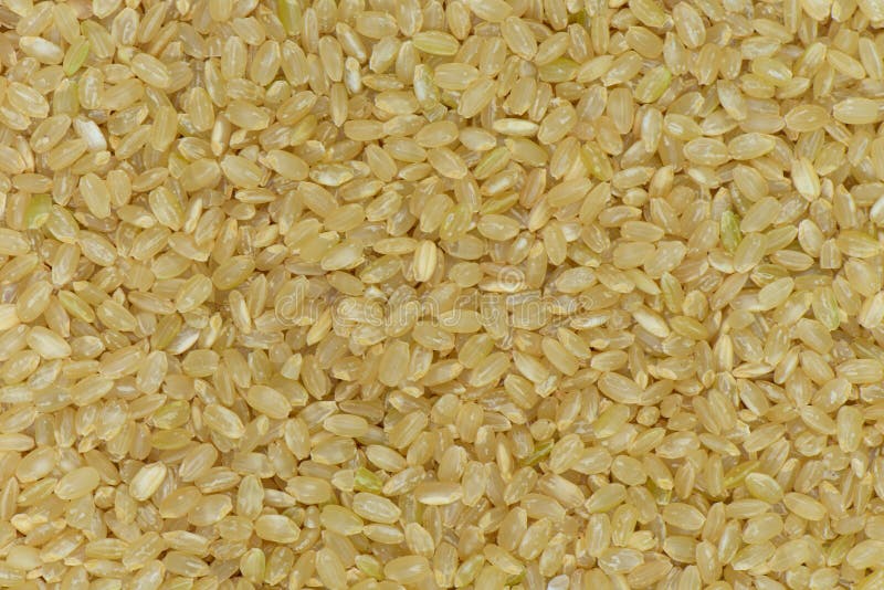 Japan Coarse Rice Background, Japan Brown Rice for Healthy Stock Photo