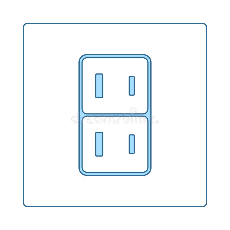 Japan Electrical Socket Icon Stock Vector Illustration of connection