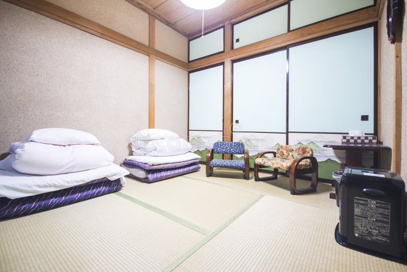 JAPAN - FEBRUARY 19, 2016 : traditional Japanese style bedroom
