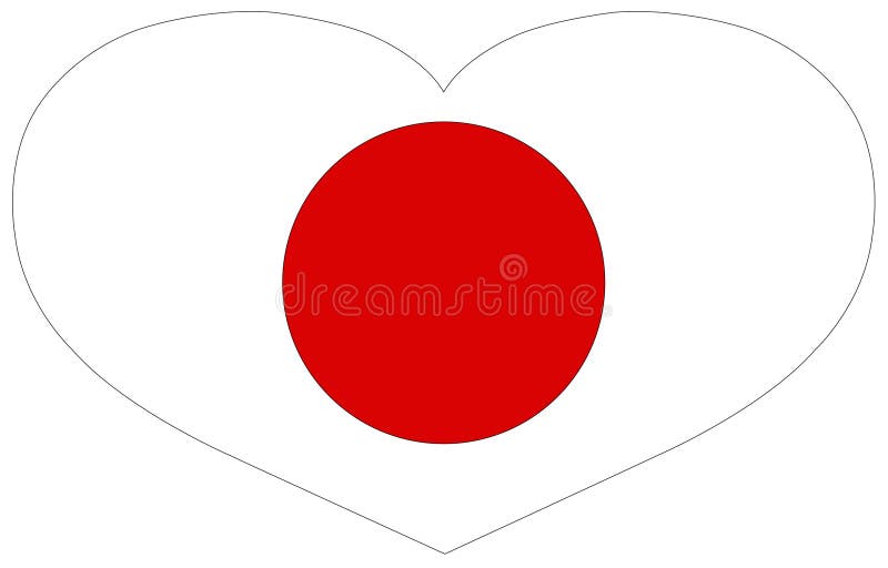 Japan flag - island country in Asia stock illustration Japan flag - island country in Asia stock illustration