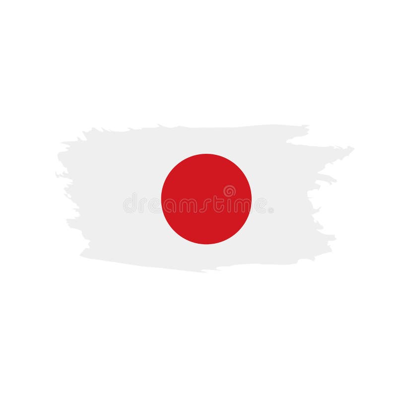 Japan Flag, Vector Illustration Stock Vector Illustration of nation