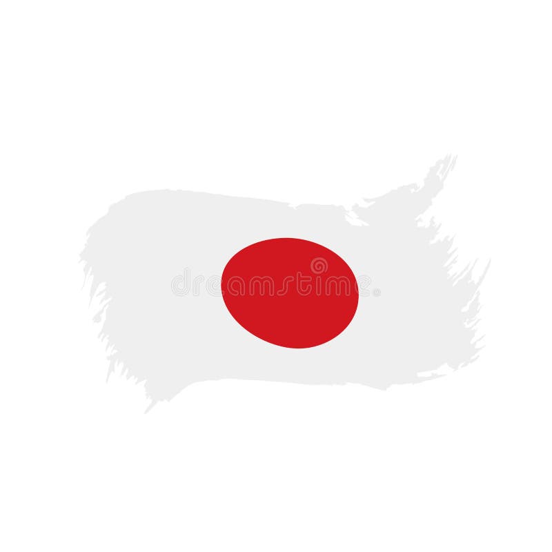Japan Flag, Vector Illustration Stock Vector Illustration of banner