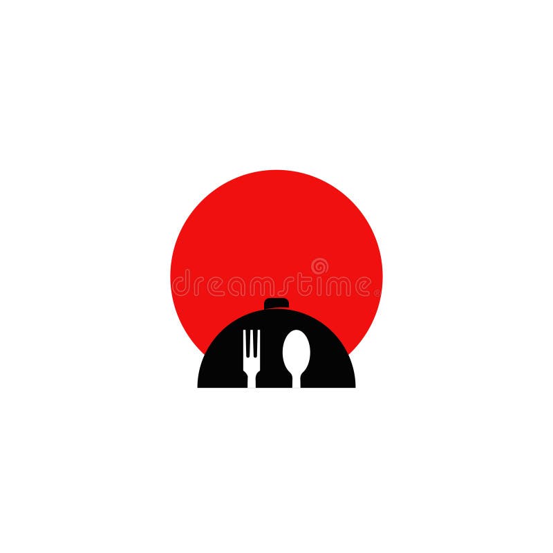 Japan Food Logo Design Inspiration Stock Vector Illustration of icon