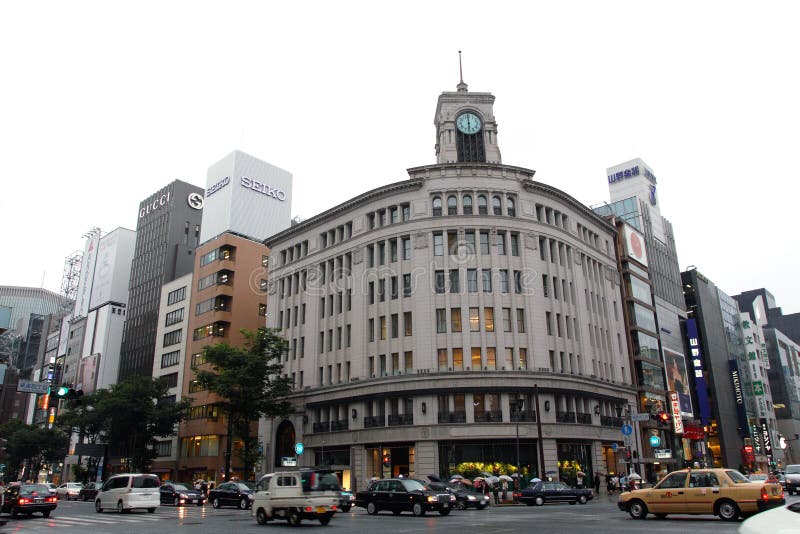 Seiko Building in Ginza,Tokyo, Japan. Editorial Image - Image of tokyo,  activity: 37664315