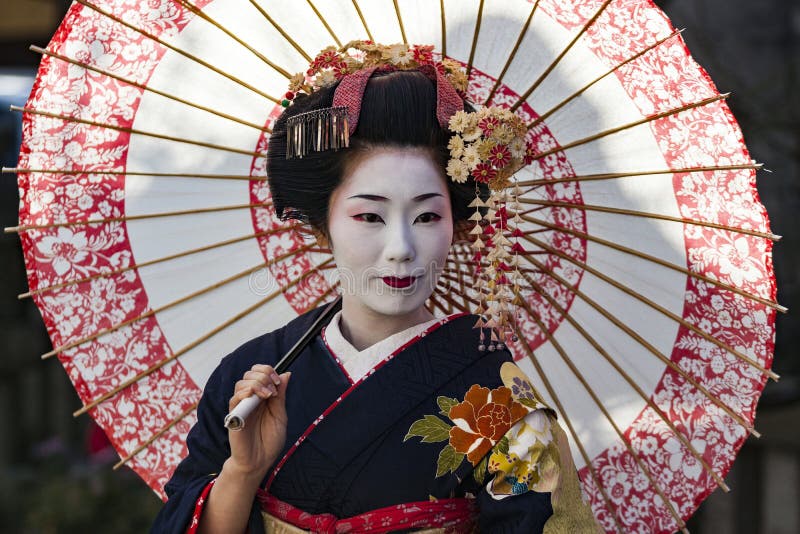 Japan - Kyoto - The Gion neighborhood and geisha royalty free stock photo Japan - Kyoto - The Gion neighborhood and geisha royalty free stock photo