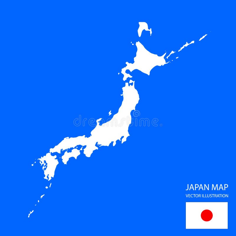 JAPAN map and flag, VECTOR illustration, Japanese territory detailed map, original country flag. vector illustration JAPAN map and flag, VECTOR illustration, Japanese territory detailed map, original country flag. vector illustration