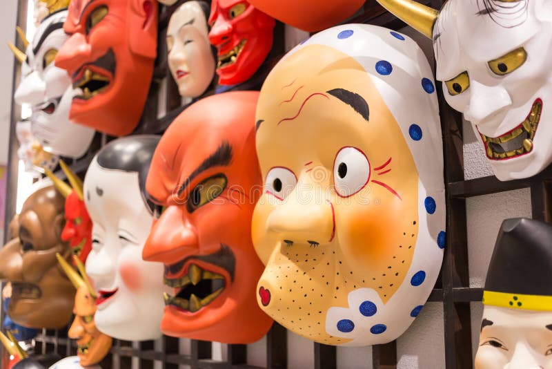 Japan mask culture. editorial photo. Image of traditional 84679121