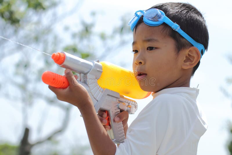 Japanese Boy Water Gun Stock Photos Free & RoyaltyFree Stock Photos