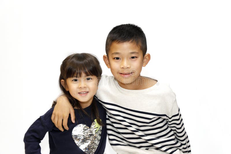 Japanese Brother and Sister Stock Image - Image of people, copy: 178323161
