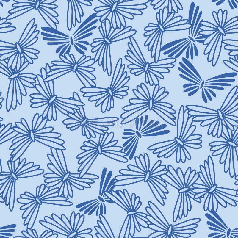 Colored Seamless Pattern Butterfly Stock Illustration - Illustration of