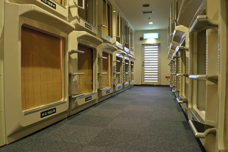 Japanese capsule hotel