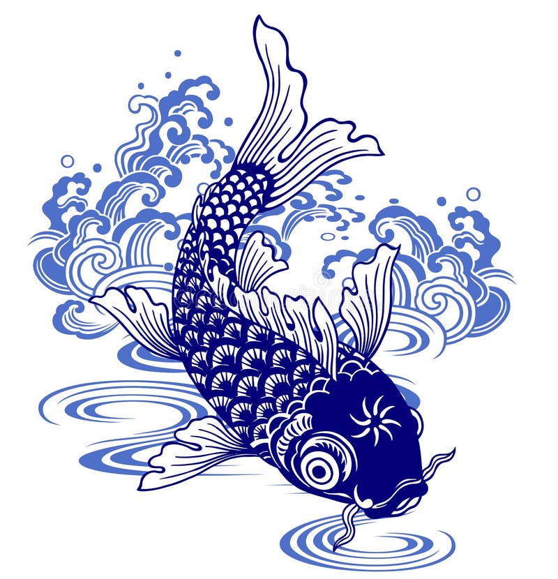 Japanese Carp Stock Illustration Illustration Of Design 56962888