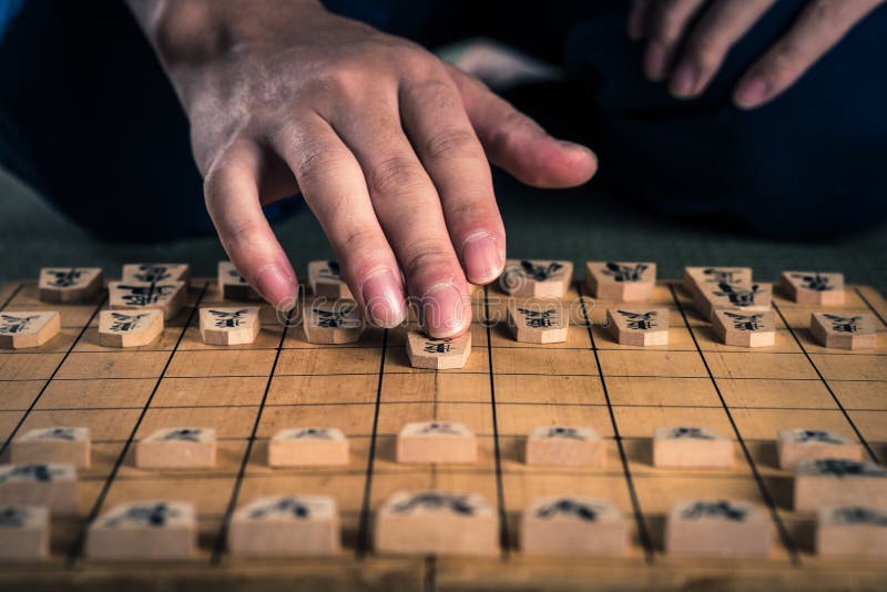 Jogo De Xadrez Japonês (Shogi) Imagem de Stock - Imagem de soldado,  inteligente: 13482145