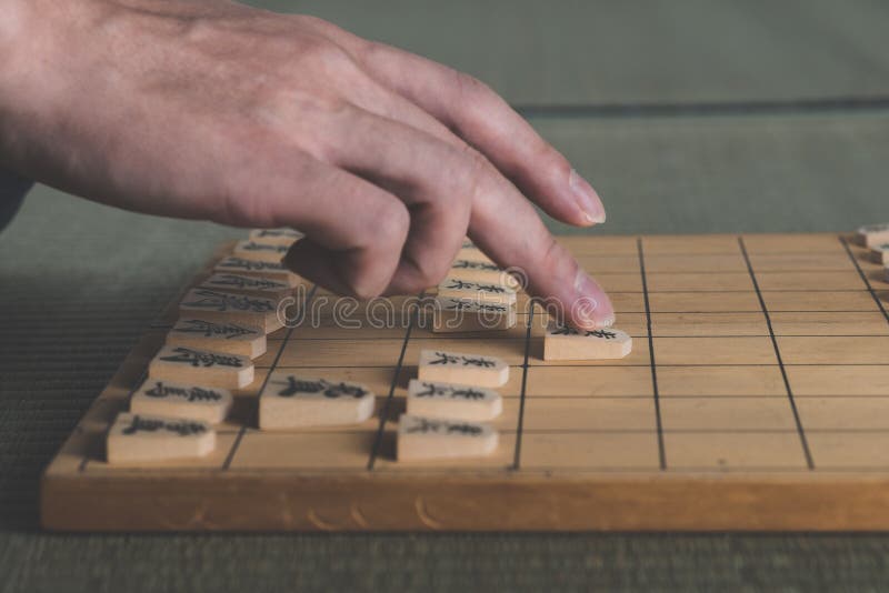 Japanese Chess Strategy Board Games in Japan Stock Image Image of
