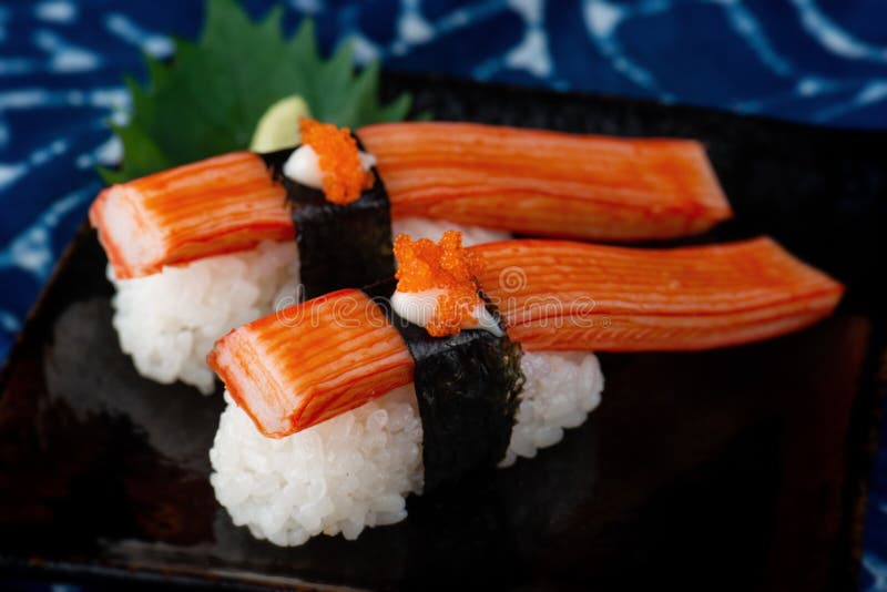 593 Crab Stick Nigiri Sushi Stock Photos - Free & Royalty-Free Stock