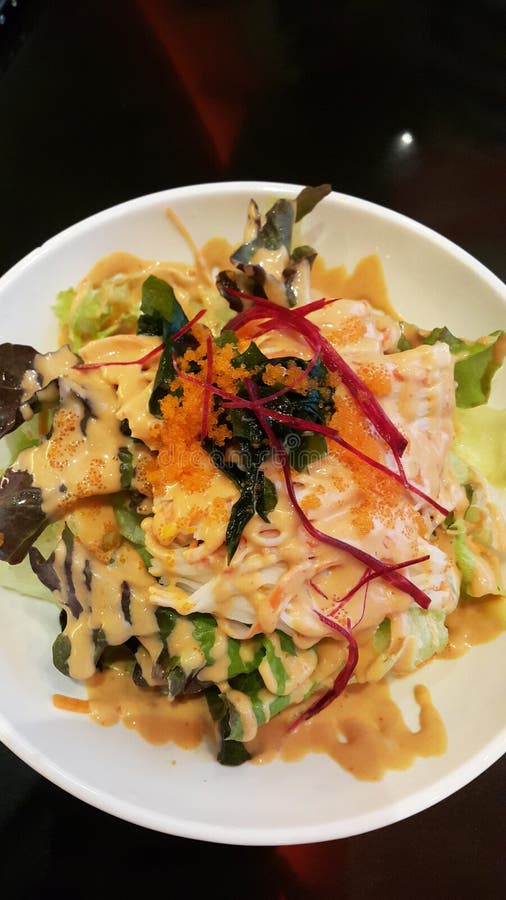 Japanese CrabSticks Spicy Salad Stock Image Image of diet, healthy