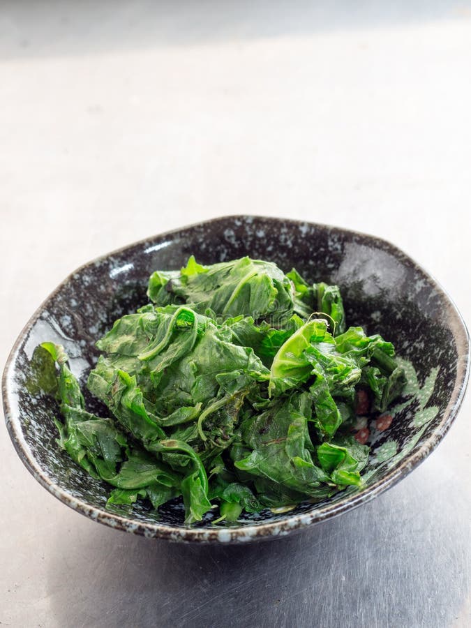 Japanese Mustard Spinach Also Known As Komatsuna Seed Stock Image