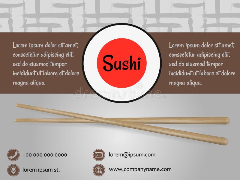 Japanese cuisine restaurant sushi menu cover template royalty free illustration Japanese cuisine restaurant sushi menu cover template royalty free illustration