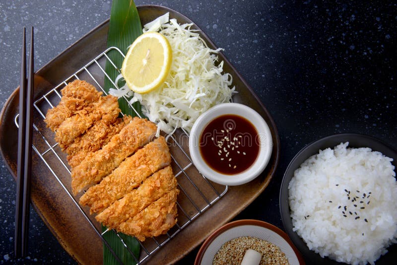 Japanese deep fried pork. stock image. Image of culture 95025111