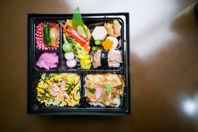 Japanese Delivery Lunch Box for Convenience Dining Stock Image Image of vegetables, delicacy