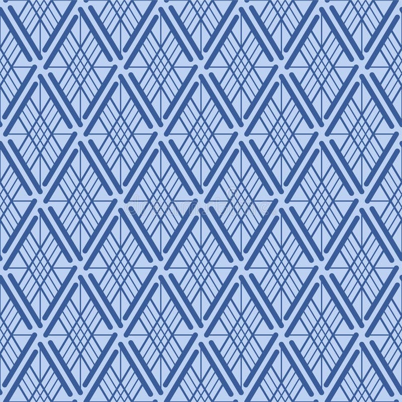 Japanese Diamond Line Mosaic Vector Seamless Pattern royalty free illustration