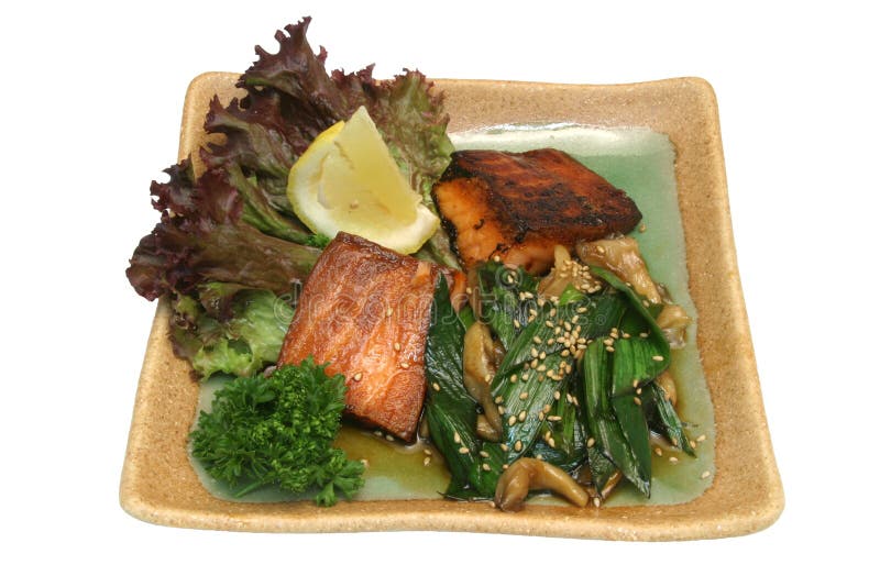 Japanese dish of fish stock photo. Image of fish, dining 61194546
