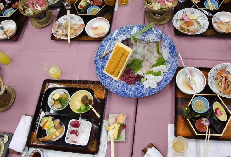Japanese dishes sashimi stock photo. Image of presentation 11162696