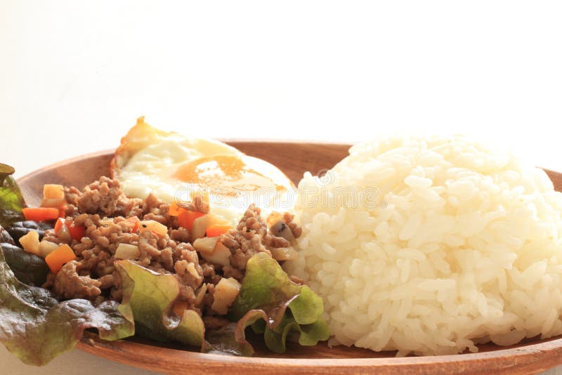 Japanese Dried Curry and Sunny Side Up Fried Egg Stock Photo Image of