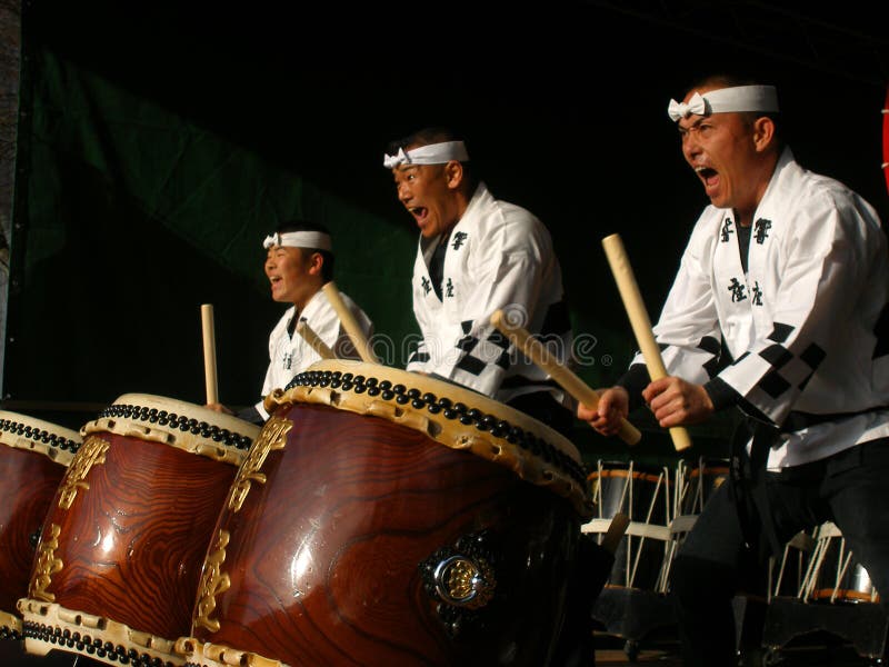 Japanese Drums royalty free stock photo